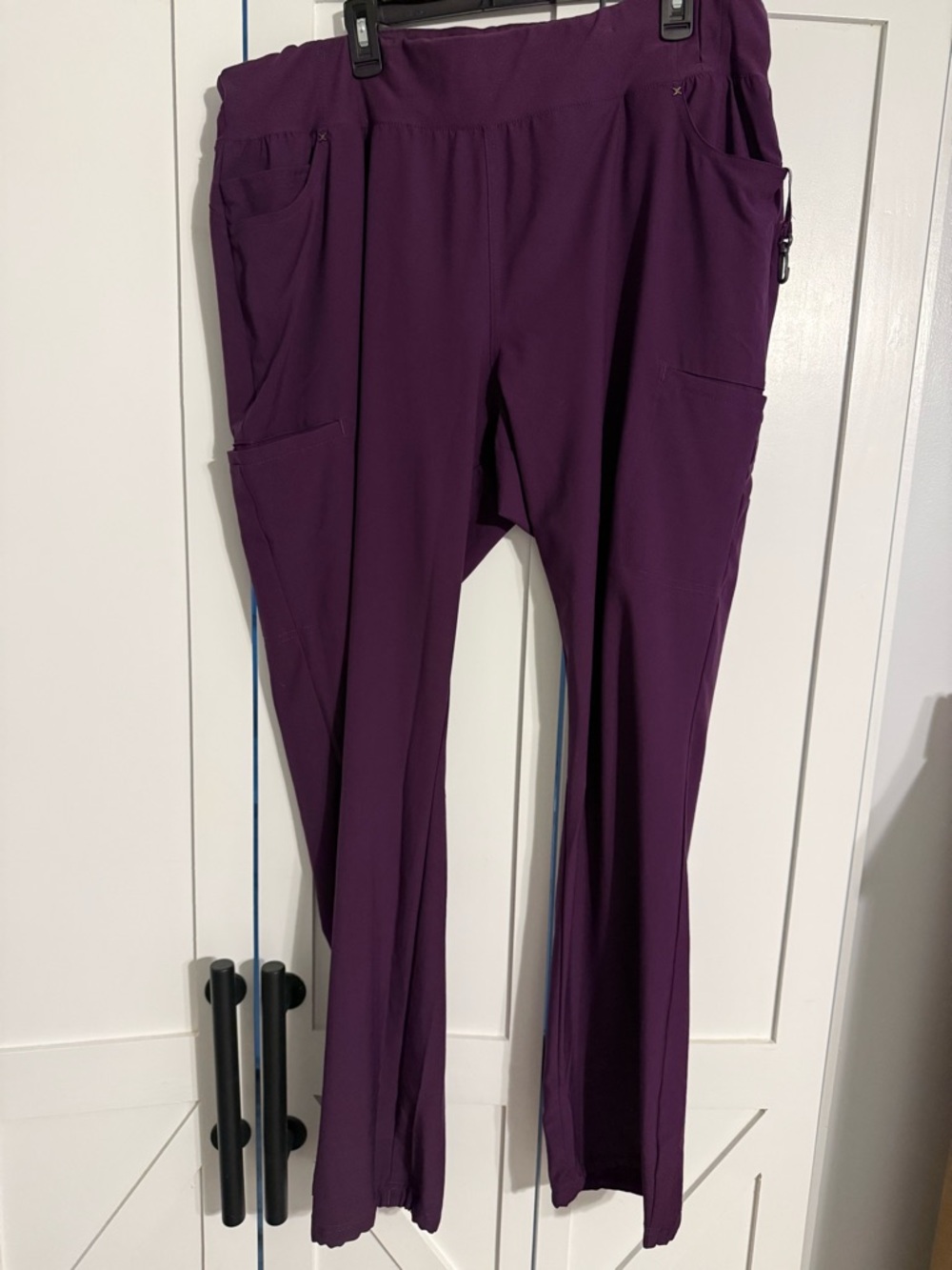 Cherokee iFlex Deep Purple Scrub Pants with Utility Loop